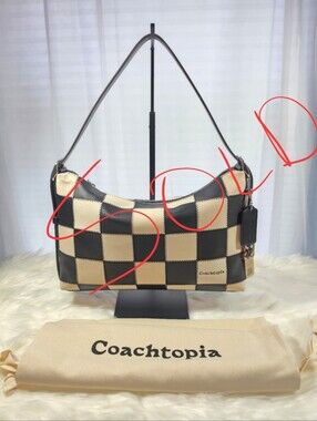 Coachtopia Alter/Ego Slouchy Shoulder Bag Large Black Chalk